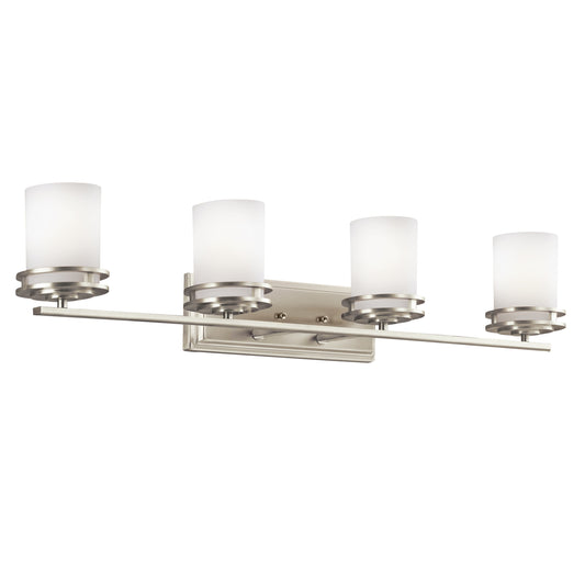 Kichler Hendrik 33.5-in 4 -Light Brushed Nickel Modern/contemporary Vanity light 1252316