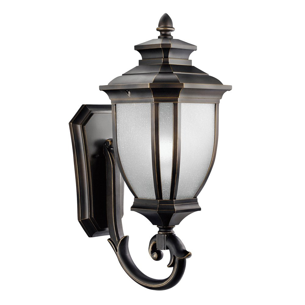 Kichler Salisbury 1 -Light 24.25-in H Oil-rubbed Bronze Hardwired Outdoor Wall Light 1253745