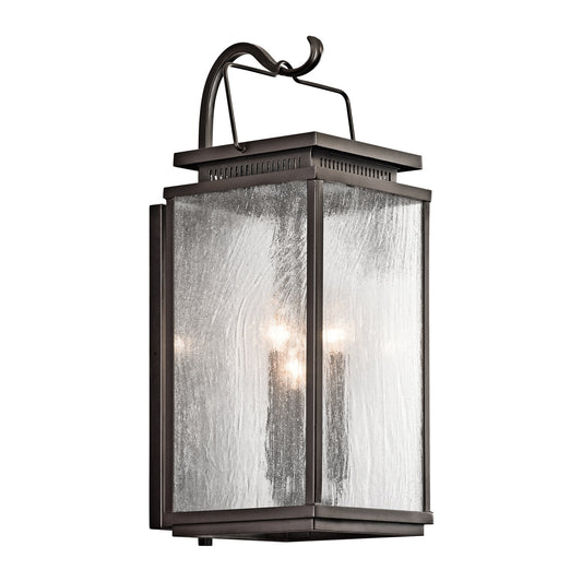 Kichler Manningham 3 -Light 22.25-in H Antique Bronze Hardwired Outdoor Wall Light 1253638