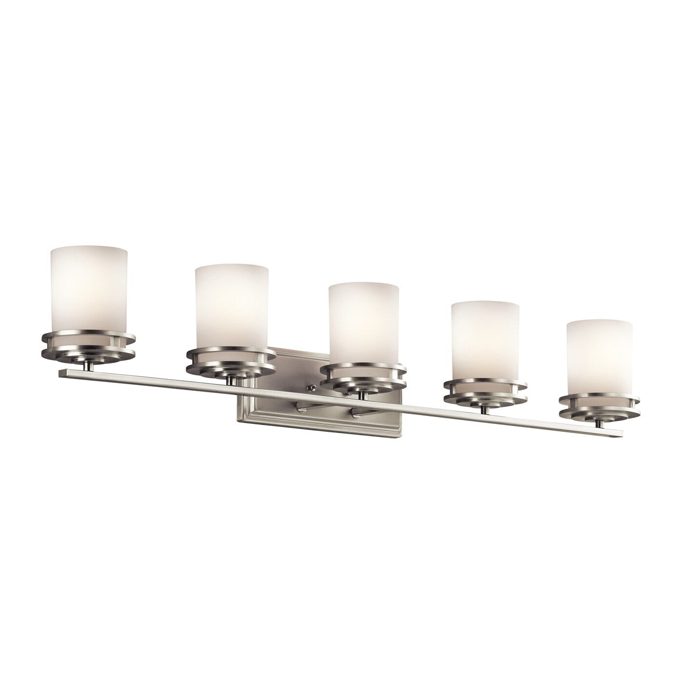 Kichler Hendrik 43-in 5 -Light Brushed Nickel Modern/contemporary Vanity light 1252319