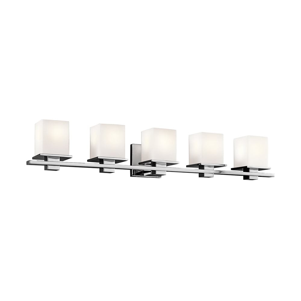 Kichler Tully 40.25-in 5 -Light Chrome Modern/contemporary Vanity light 1252420