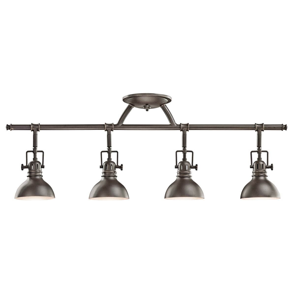 Kichler Hatteras Bay 31.2500-in 4 -Light Olde bronze GU10 pin base Coastal Track Bar 1253539