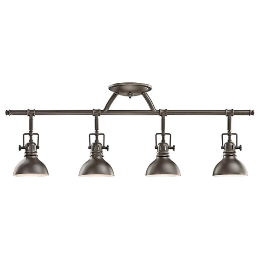 Kichler Hatteras Bay 31.2500-in 4 -Light Olde bronze GU10 pin base Coastal Track Bar 1253539