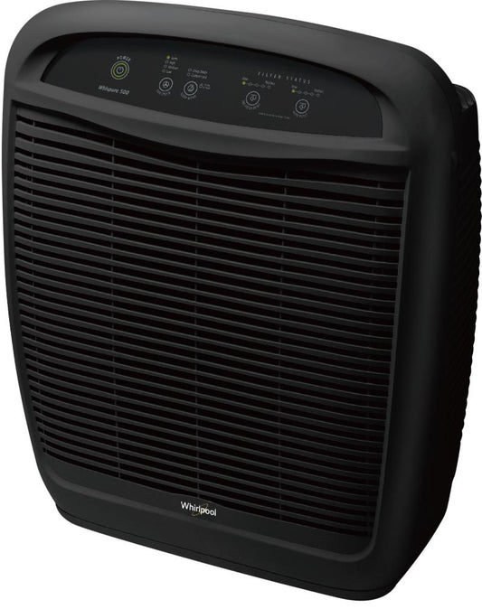 Whirlpool WP500 4-Speed Black True HEPA Air Purifier ENERGY STAR (Covers: 490-sq ft) WP500B