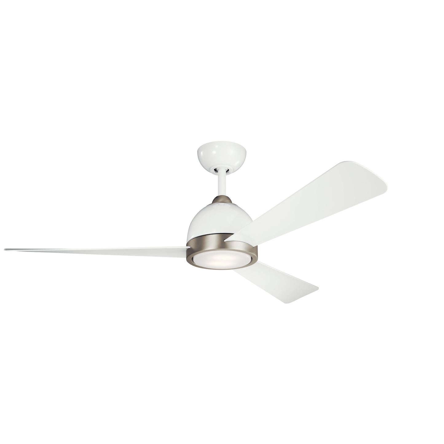 Kichler Incus 56-in Integrated LED White with White Blades Ceiling Fan With Light ( 3 -Blade ) 1336944