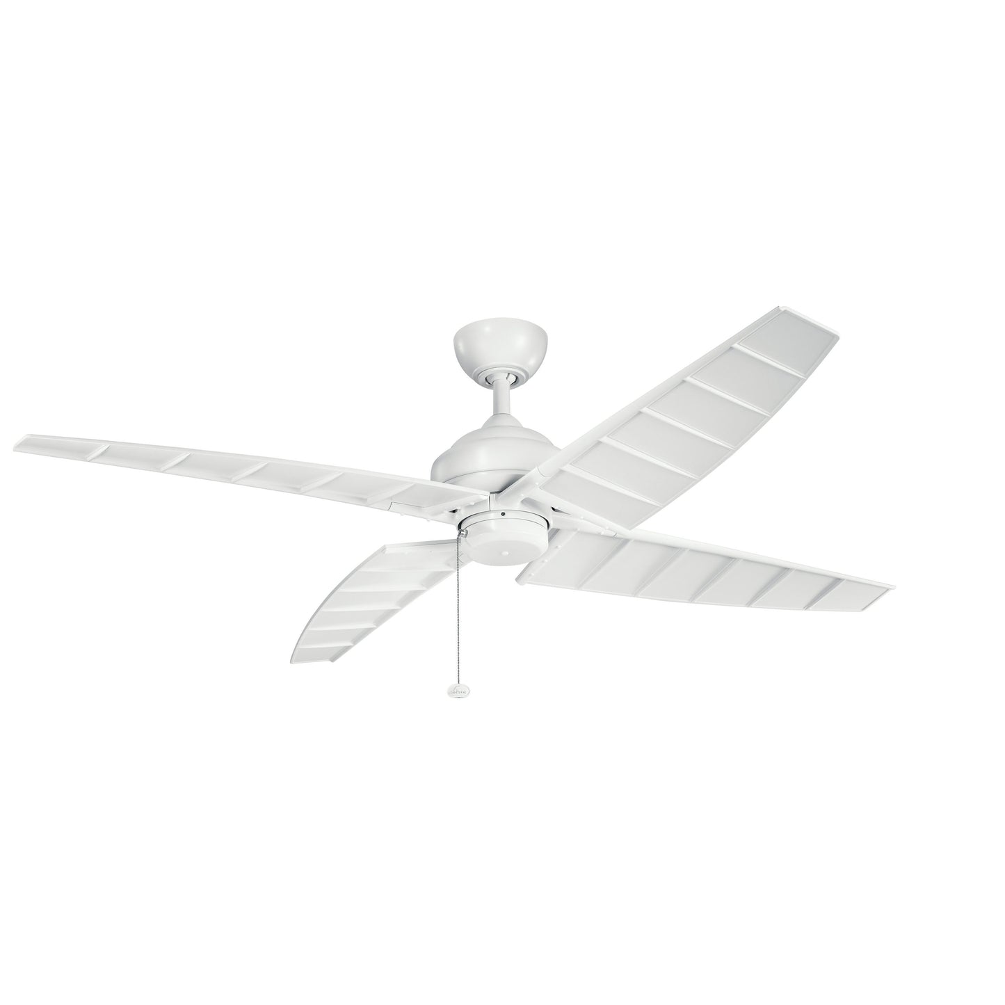 Kichler Surrey 60-in Outdoor Matte White with Matte White Blades Ceiling Fan Light Kit Compatible ( 4 -Blade ) 1336936