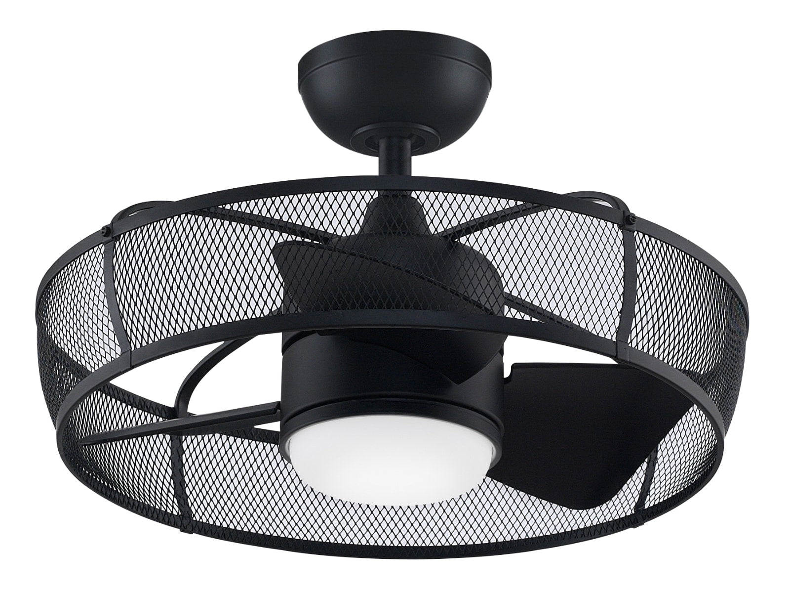 Fanimation Henry 20.0-in Integrated LED Outdoor Black with Black Blades Fandelier Ceiling Fan With Light - Remote Included ( 3.0 -Blade ) 2482645