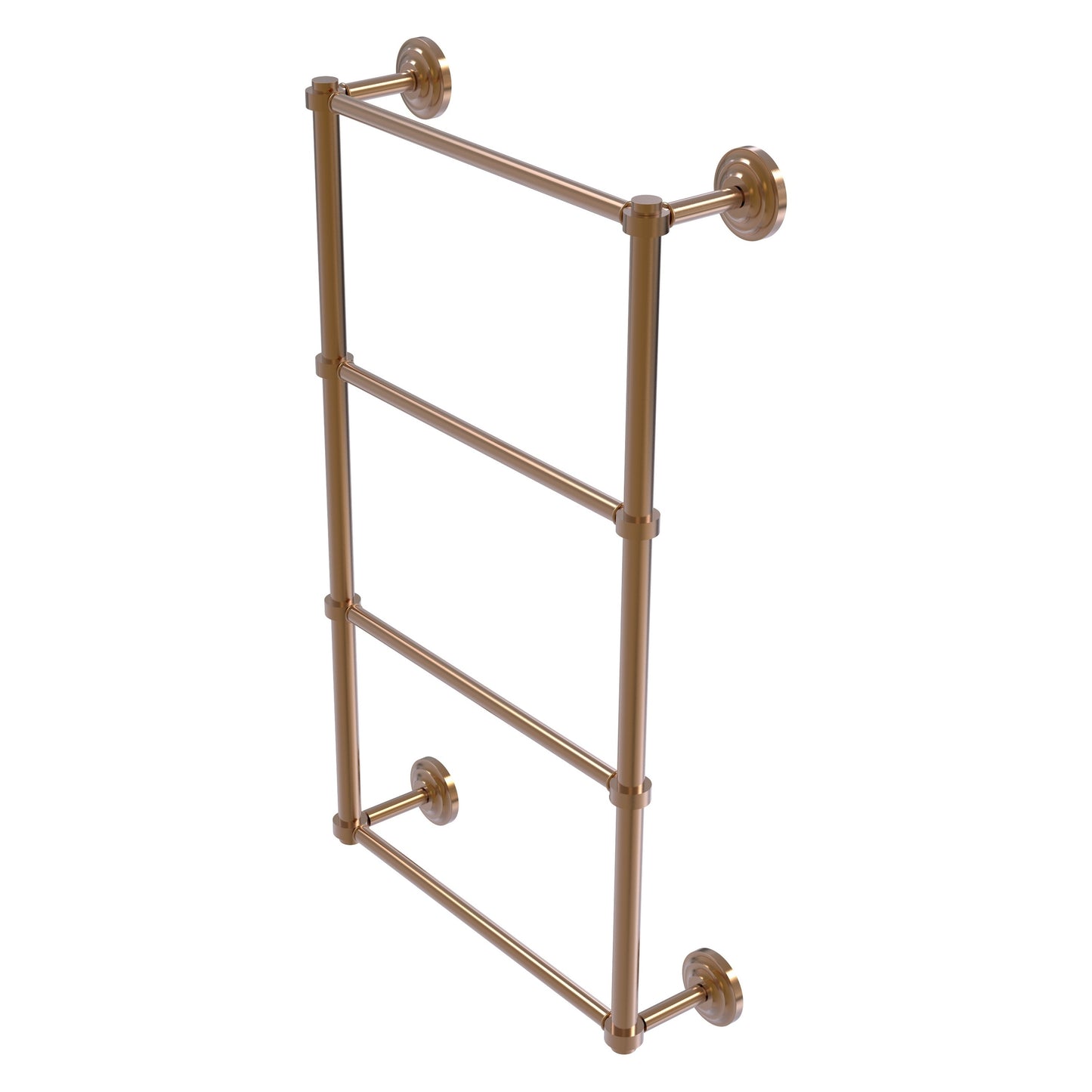 Allied Brass Que New 30-in double Brushed Bronze Wall mount 4-tier Towel Bar