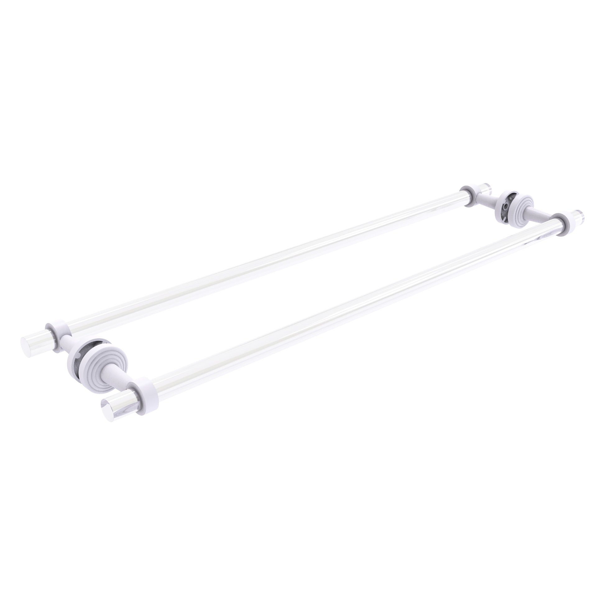 Allied Brass Pacific Beach 30-in double Matte White Wall mount Double Towel Bar