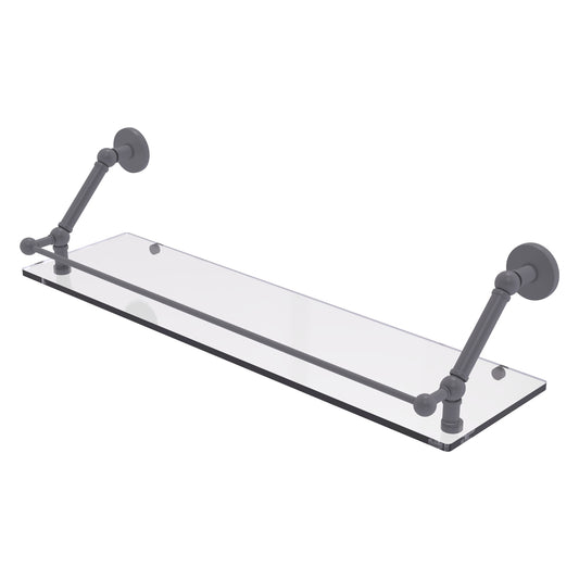 Allied Brass Prestige Skyline Matte Gray Wall mount Bathroom Shelf ( 30-in x 8-in x 8-in )