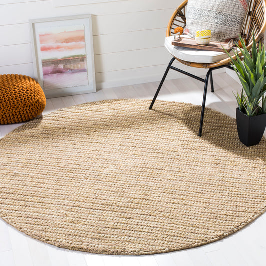 Safavieh Bohemian Lina 8 x 8 (ft) Beige/Multi Round Indoor Abstract Bohemian/Eclectic Area rug