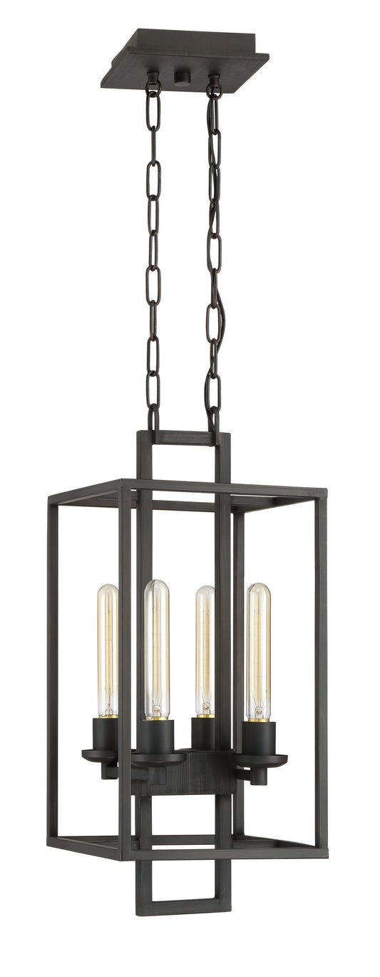 Craftmade Cubic 4 -Light Bronze Transitional For Use in Bedrooms, Dining Rooms, Foyers, Kitchens, Living Rooms Chandelier 1605151