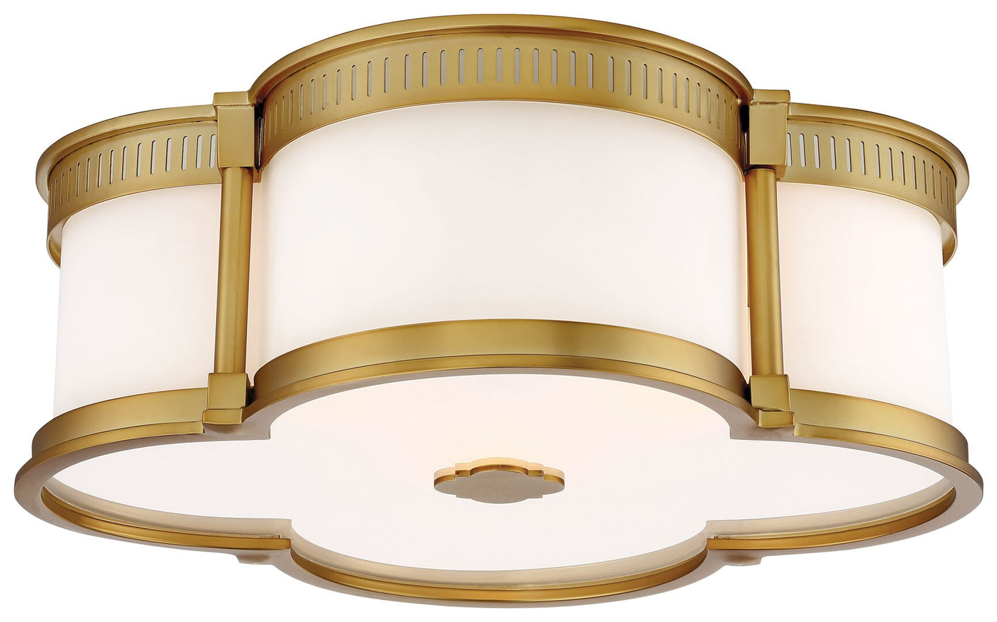Minka Lavery Lavery 1 -Light 16.25-in Matte Gold Integrated LED Flush Mount Light 1664907