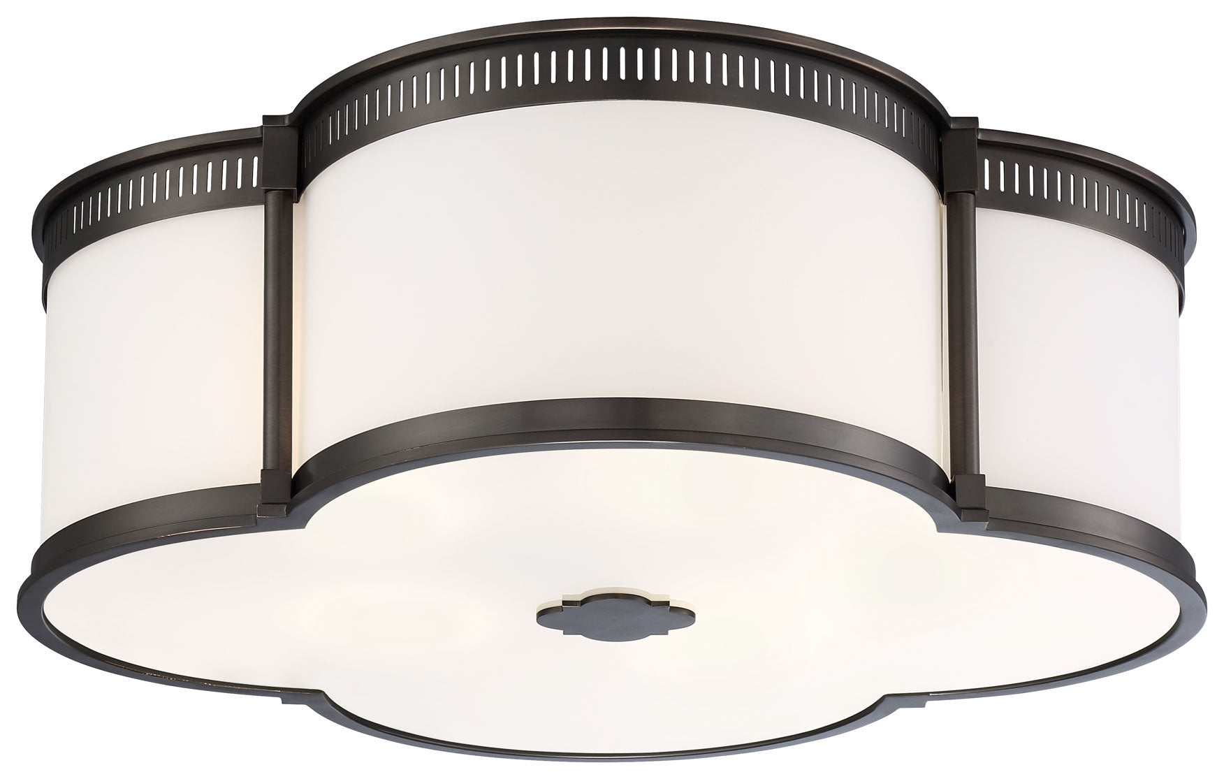 Minka Lavery Lavery 1 -Light 22-in Matte Bronze Integrated LED Flush Mount Light 1664092