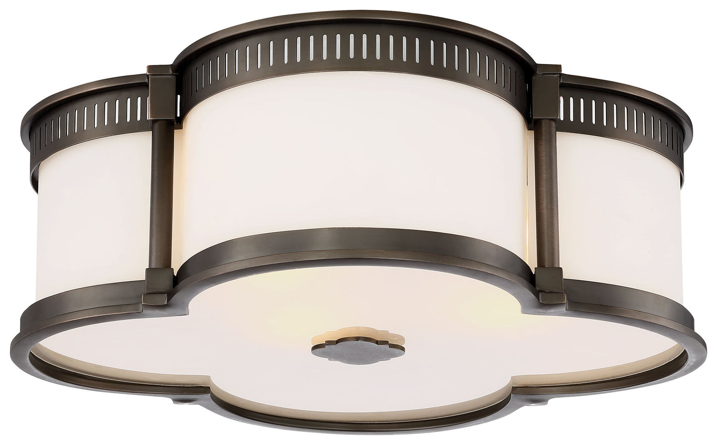 Minka Lavery Lavery 1 -Light 16.25-in Matte Bronze Integrated LED Flush Mount Light 1664909