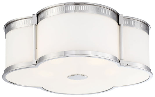 Minka Lavery Lavery 1 -Light 22-in Polished Nickel Integrated LED Flush Mount Light 1664093