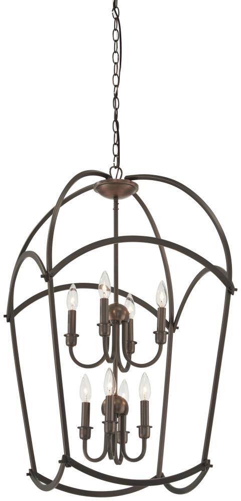 Minka Lavery Jupiter's Canopy 8 -Light Harvard Court Bronze Transitional Lantern Medium Hanging Pendant light 1664479