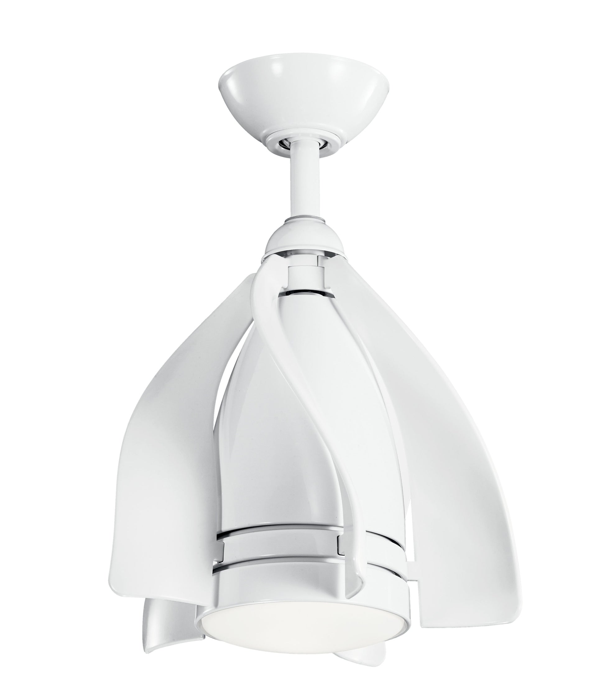 Kichler Terna 15-in Integrated LED White with White Blades Ceiling Fan With Light - Remote Included ( 5 -Blade ) 1694921