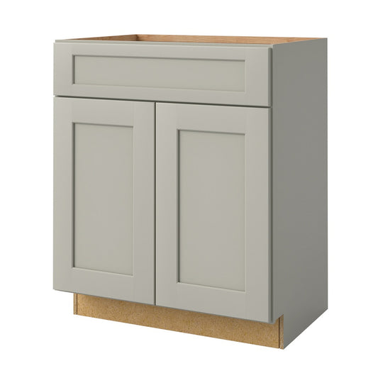 allen + roth Stonewall 27-in Stone Bathroom Vanity Base Cabinet without Top