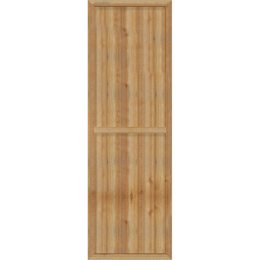 Ekena Millwork 26.875-in W x 83-in H Unfinished Paintable/Stainable Board and batten Framed Wood Exterior Shutters ( 2 -Pack )