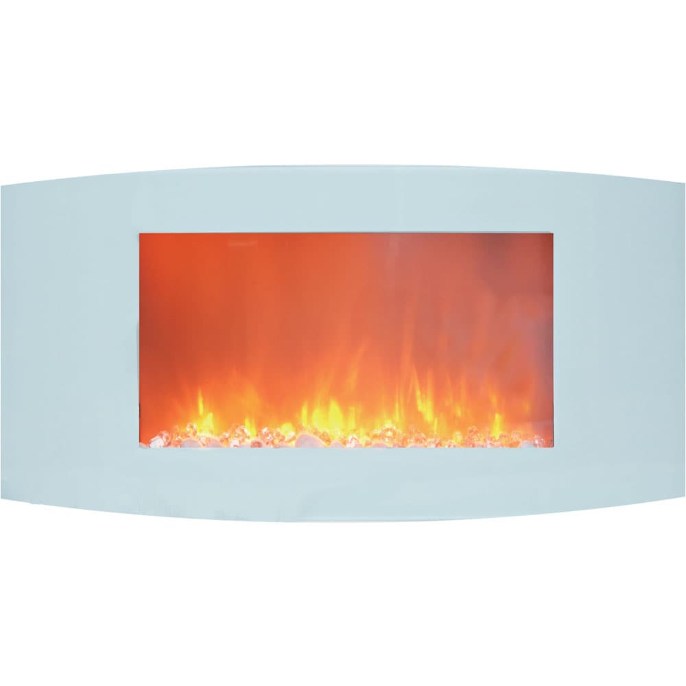Cambridge 35-in W White Fan-forced Electric Fireplace CAM35WMEF-1WHT