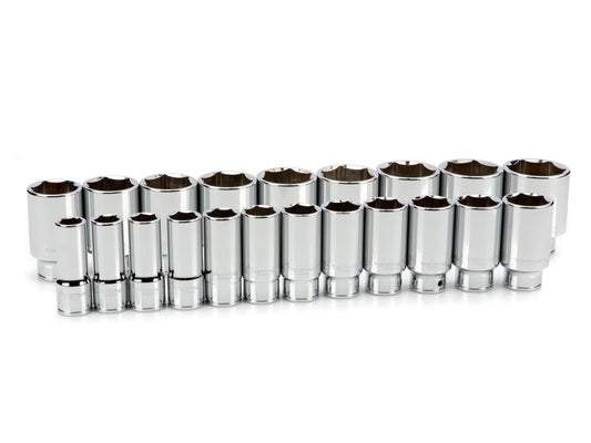 TEKTON 3/4-in Drive Standard (SAE) Deep Socket Set 21 -Pieces