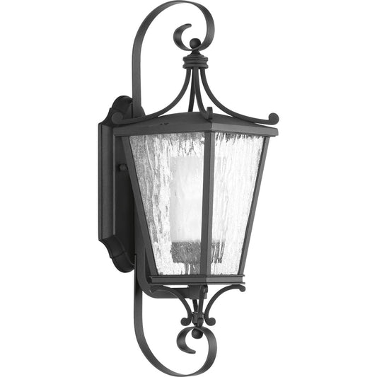 Progress Lighting Cadence 1 -Light 18.87-in H Black Hardwired Outdoor Wall Light