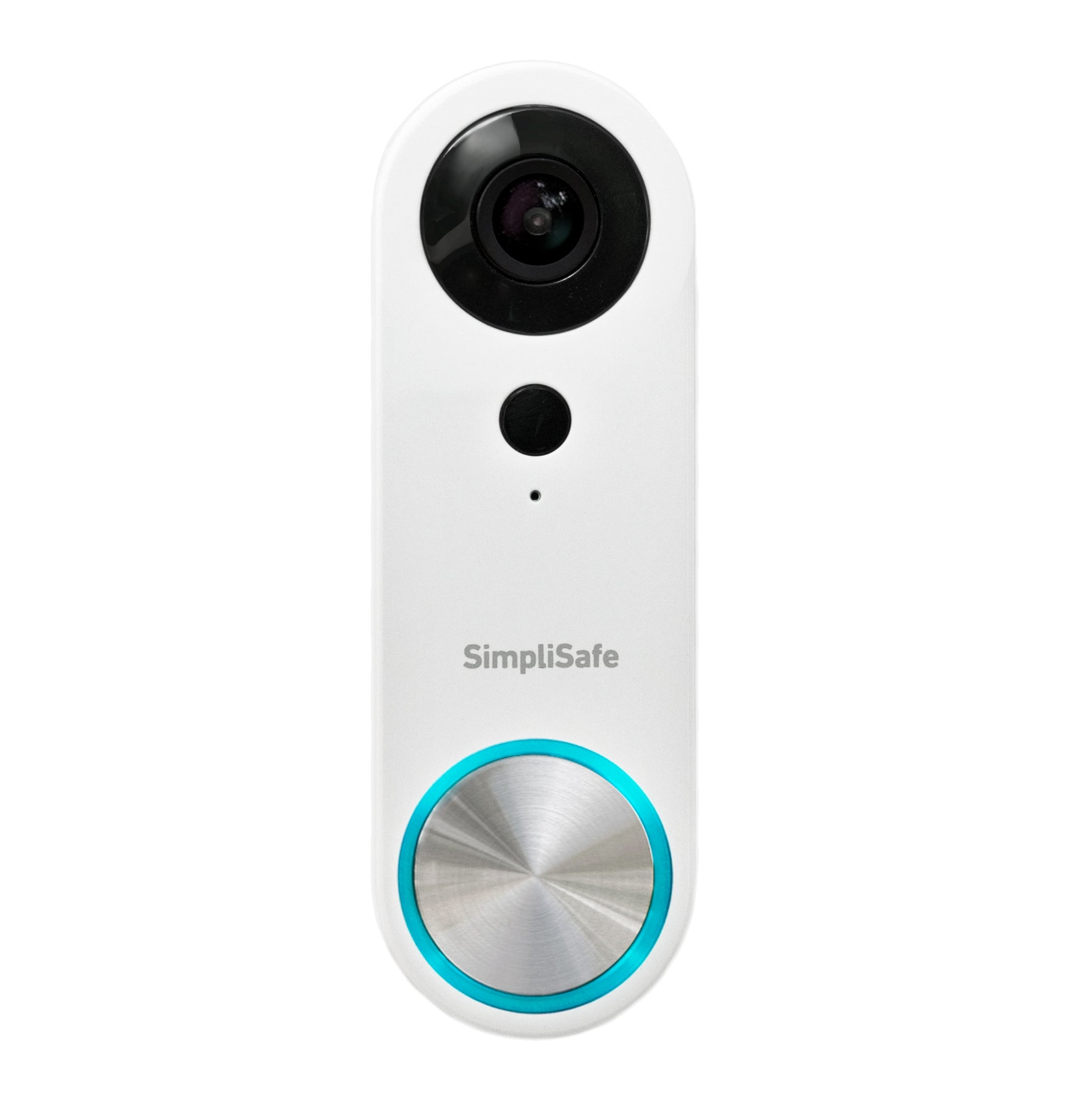 SimpliSafe Wired Wi-Fi Compatible Smart Video Doorbell in White VDP301