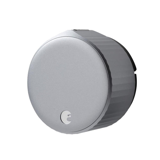 August 4th Generation Silver Smart Lock Electronic Deadbolt with Wifi Bluetooth No Keypad AUG-SL05-M01-S01