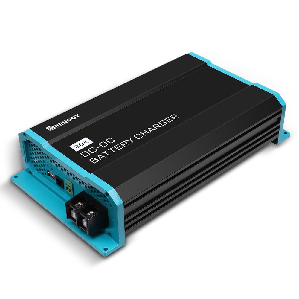 Renogy 12V 60A Pulse Width Modulated DC-DC Battery Charger for AGM, Flooded, Gel, and Lithium Batteries RNG-DCC1212-60