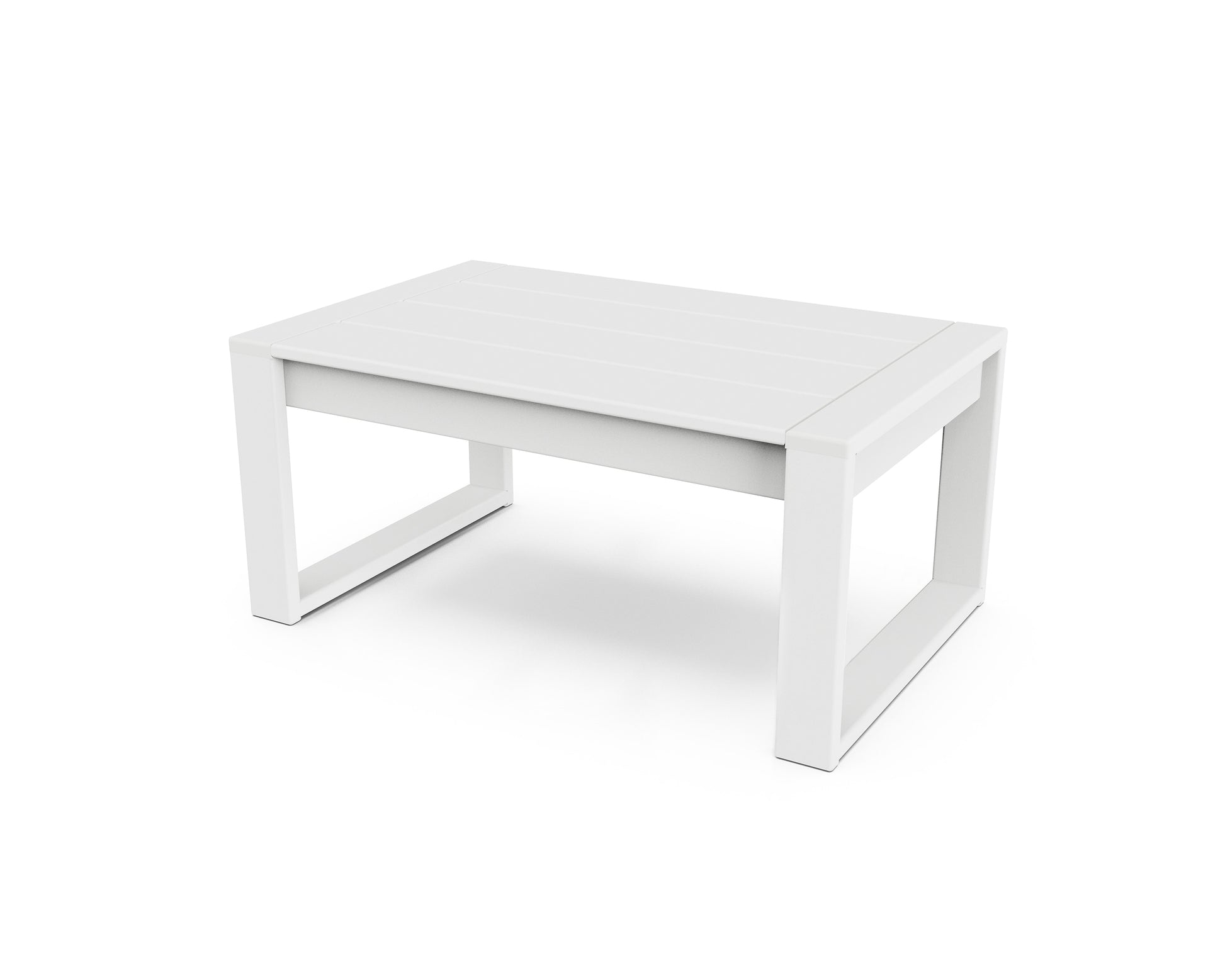 POLYWOOD Edge Square Outdoor Coffee Table 22.36-in W x 34.87-in L