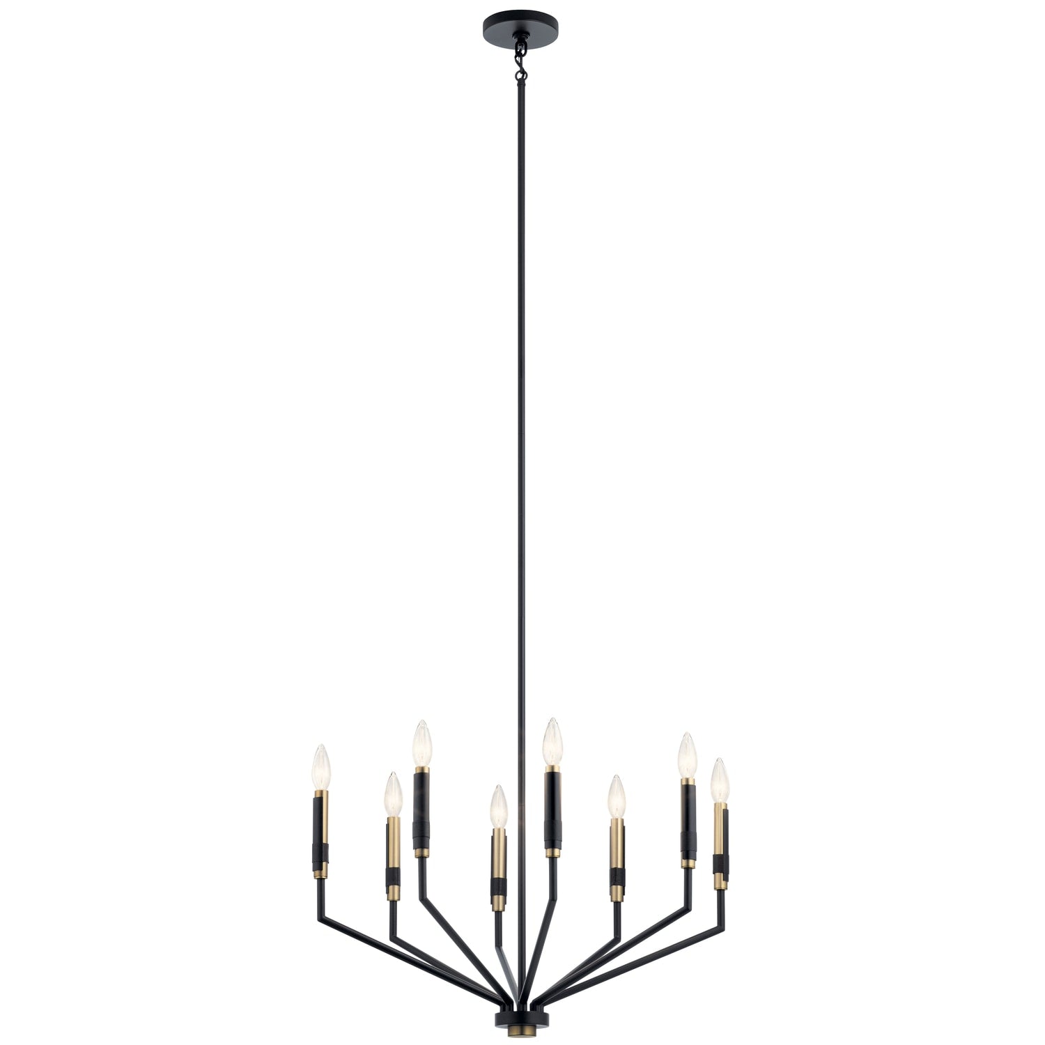 Kichler Armand 8 -Light Black Modern/contemporary For Use in Bedrooms, Dining Rooms, Foyers, Kitchens, Living Rooms Chandelier 2854249