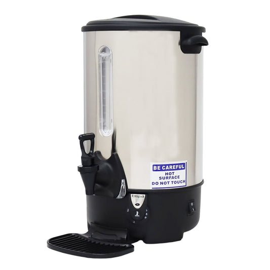 23L Electric Hot Water Dispenser Hot Water Kettle Barrel Boiler Coffee Milk Tea Beverage Heat Warmer with Faucet and Temperature Control 110V