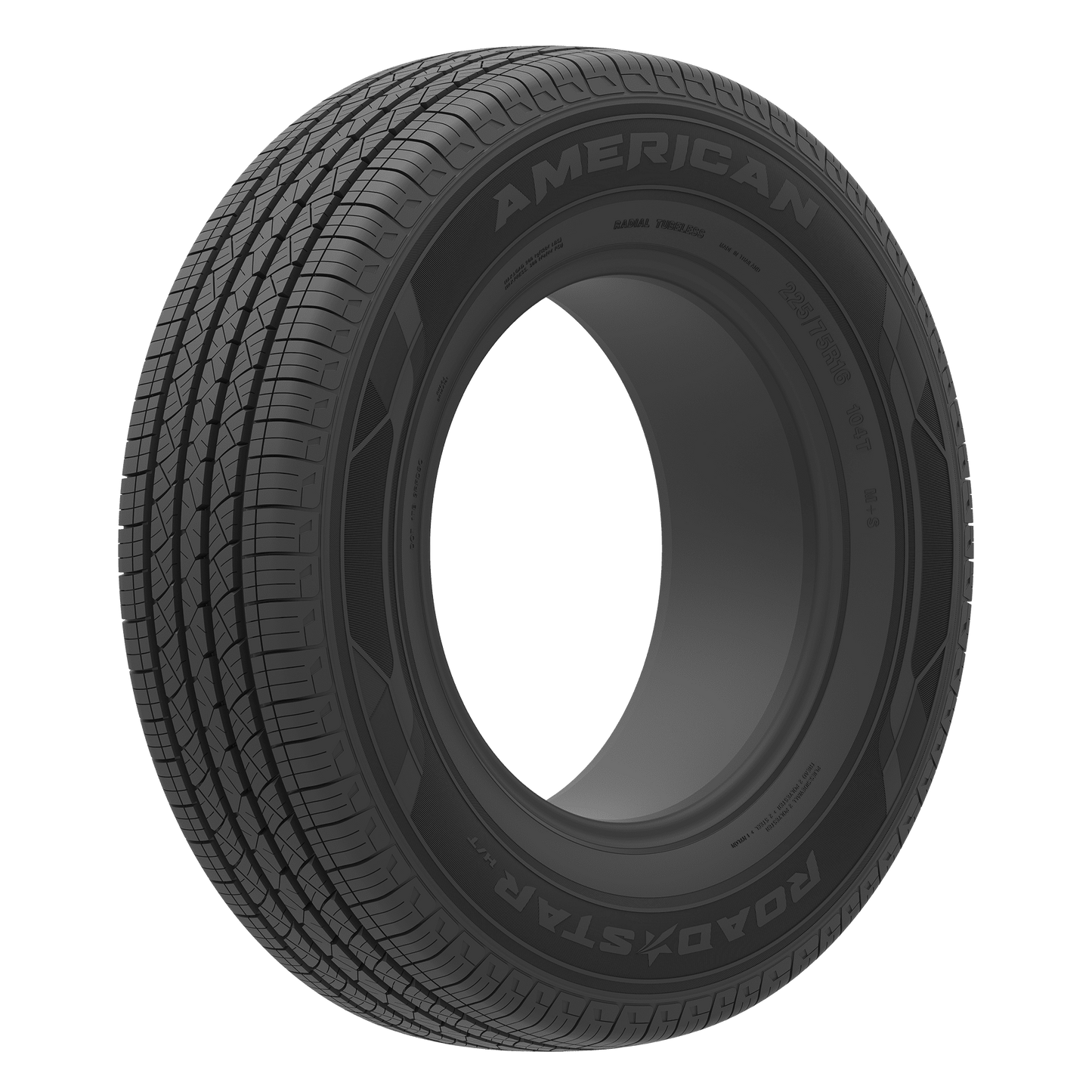 255/70R16 American Road Star H/T 111T SL Black Wall Tire