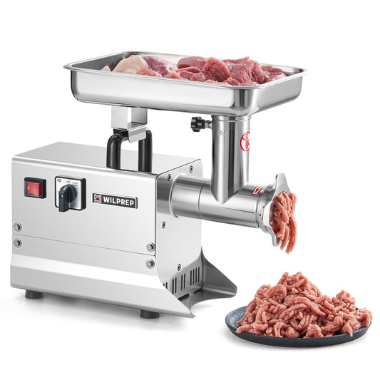 300W  Electric Meat Grinder Machine with Reverse Function Dual Grinding Plates, Heavy Duty 176 lb/h Industrial Meat Mincer with Overload Protection ETL Certification