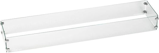 72 x 6 in. Tempered Glass Flame Guard for Linear Drop-in Fire Pit Pan