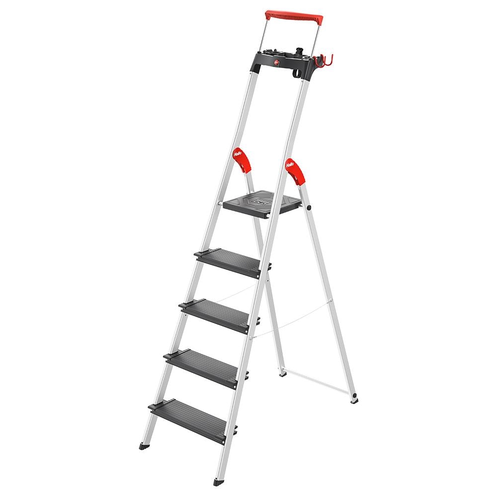 Hailo L100 pro 6-Feet ( 10.07-Feet Reach Height ) Aluminum Type 2 - 225 lbs. Load Capacity Platform ladder