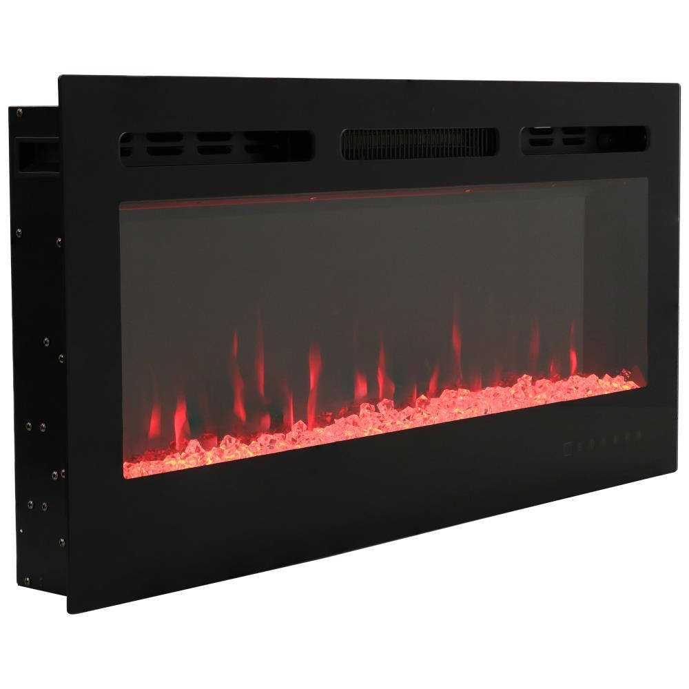 Sunnydaze Decor 32-in Black Electric Fireplace Insert LOE-340