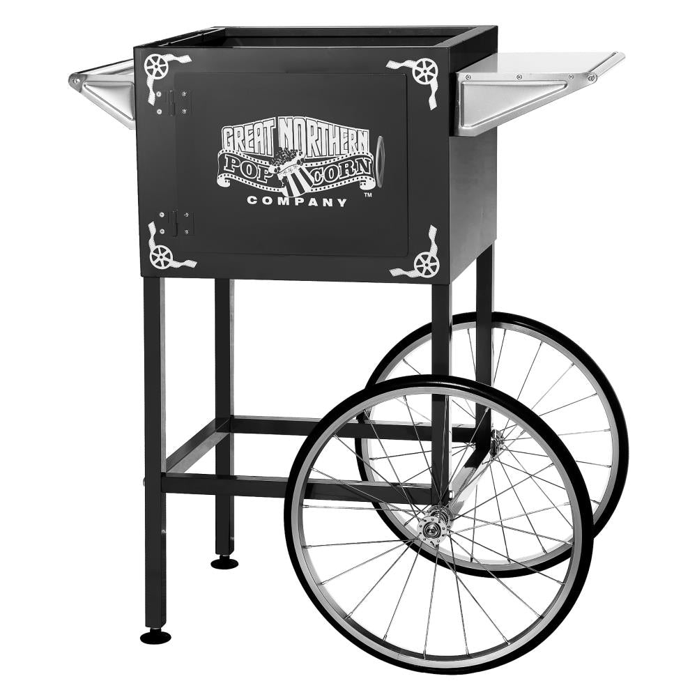 Great Northern Popcorn 1 Cups Stainless Steel Oil Freestanding Popcorn Machine Cart 200785TSQ