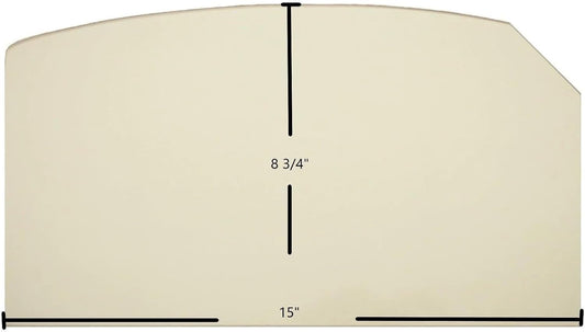 Lopi 380/440 Single Door, Model X Ceramic Glass Panel – 15" x 8 3/4" (Part #994-00099)