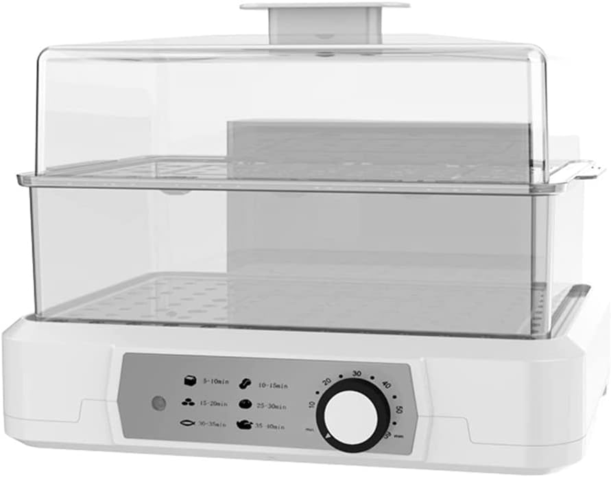 Large-Capacity Double-Layer Dish Cover, Multi-Kinetic Energy Surrounding Integrated Steam Cooker, Large-Capacity Electric Steamer for Kitchen Appliances