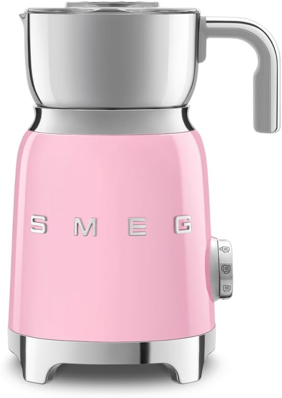 Smeg 50's Retro Style Aesthetic Milk Frother (Pink)