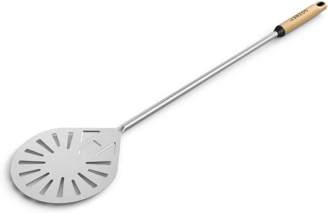 Gozney Balance Pizza Turning Peel, 35" Long with a 8" Wide Stainless Steel Blade and a Beech Wood Handle