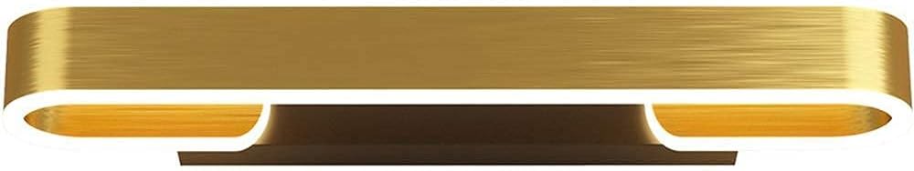 Led Wall Lamps for Interiors, Minimalist Accessory, 27 W, Art, Metal, Wall Lamp, Modern, Brushed Gold Finish, Wall Mounting, Light Appliance, 40 cm, Warm White, Wall Lamp,White Light 6000k