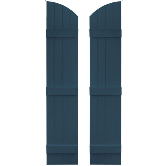 Vantage 13.875-in W x 65-in H Classic Blue Board and batten Exterior Shutters ( 1 -Pack )