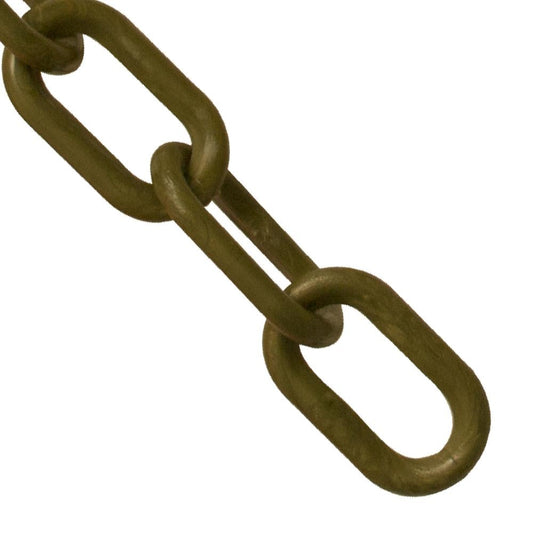 Mr. Chain 2 In. (#8, 51Mm) X 500 Ft. Khaki Gold Plastic Barrier Chain