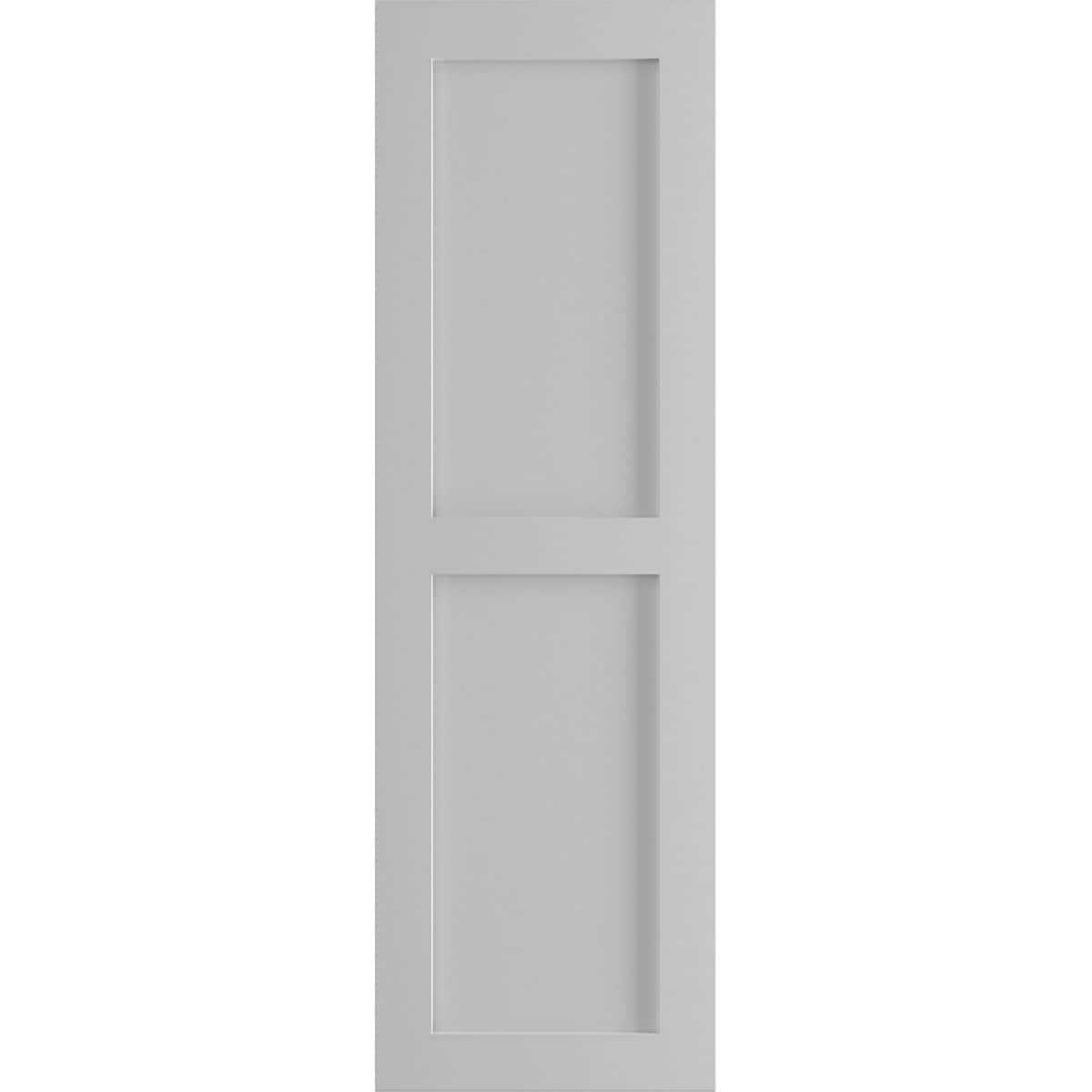 Ekena Millwork 18-in W x 40-in H Primed Paintable/Stainable Flat panel Exterior Shutters ( 2 -Pack )