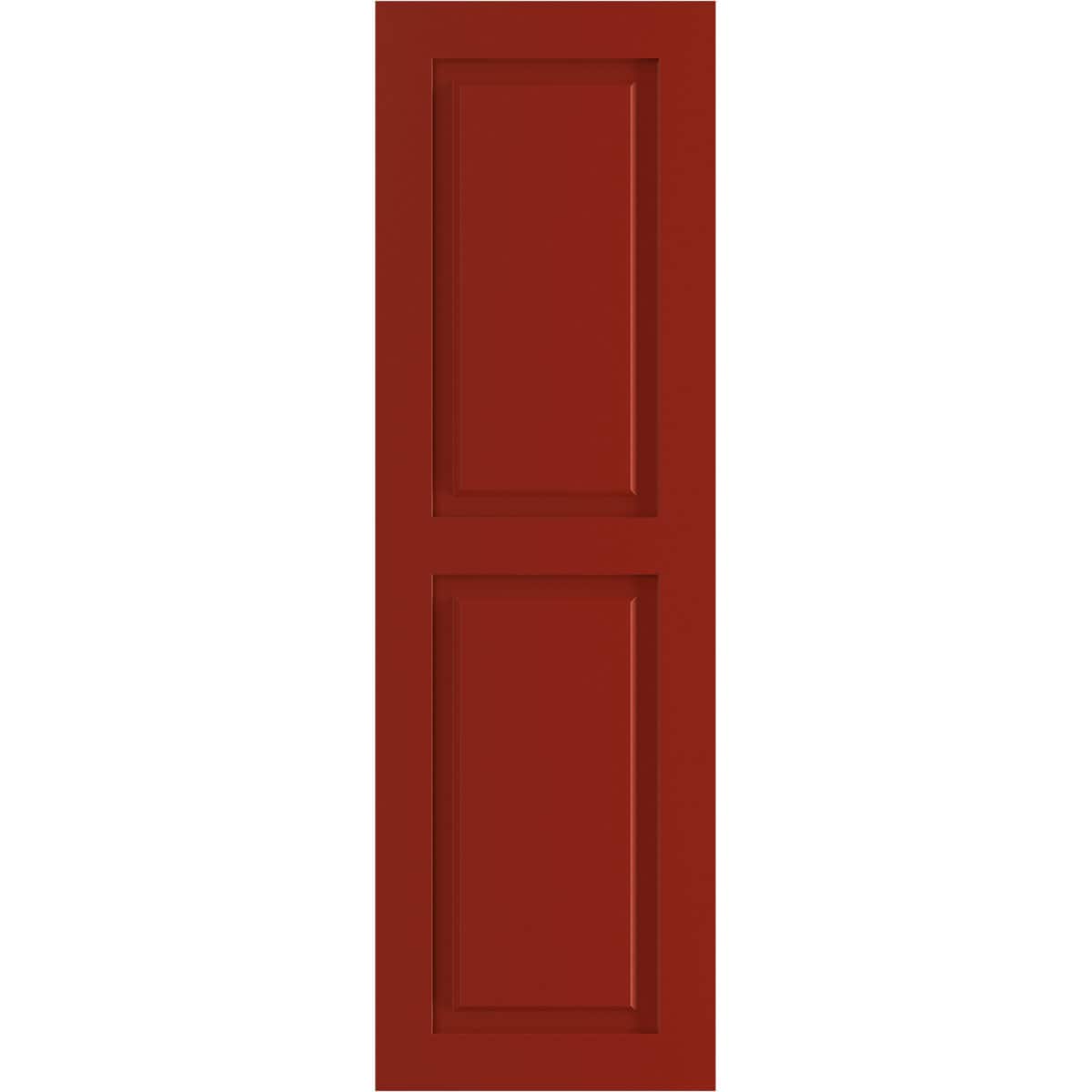 Ekena Millwork 15-in W x 69-in H Fire Red Raised panel Exterior Shutters ( 2 -Pack )