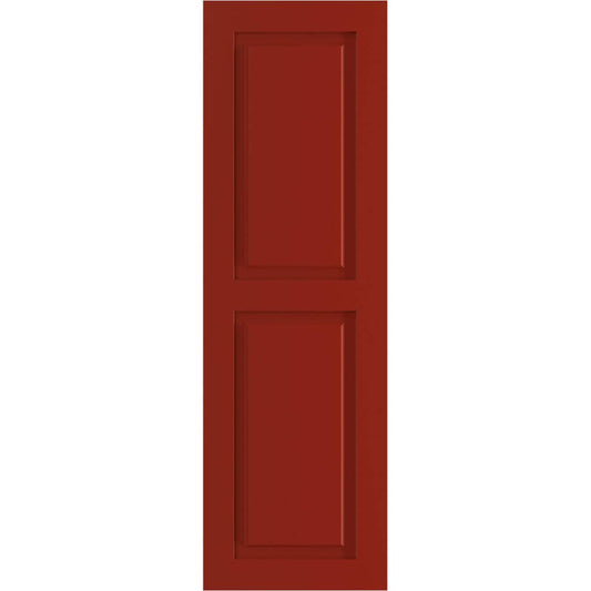 Ekena Millwork 15-in W x 69-in H Fire Red Raised panel Exterior Shutters ( 2 -Pack )
