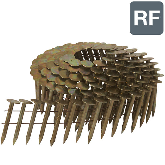Metabo HPT 1-3/4-in Smooth Shank Electro-Galvanized Collated Coil Roofing Nails (7200-Per Box) 12113HPT